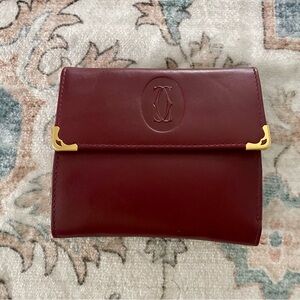 Cartier Burgundy Vintage Wallet